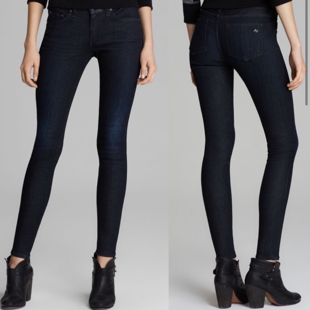 Rag and Bone Dark Wash Denim Skinny Jeans 28